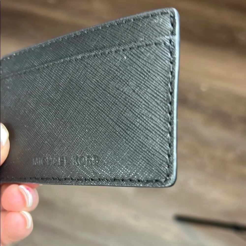 Michael Kors Black Saffiano Card Holder - Picture 9 of 11